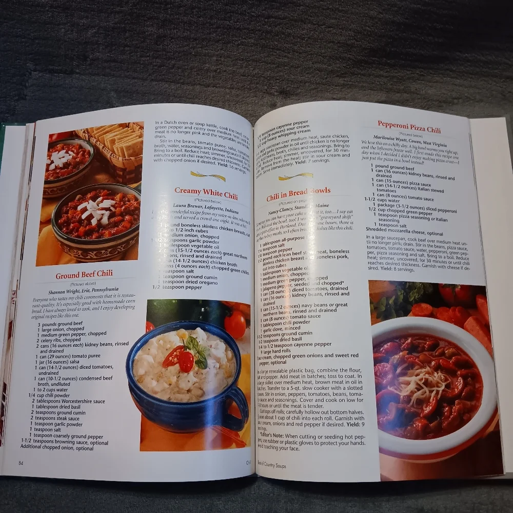 Country Farmhouse Cottage Best of Country Soups Cookbook Cabincore Kitchen Book